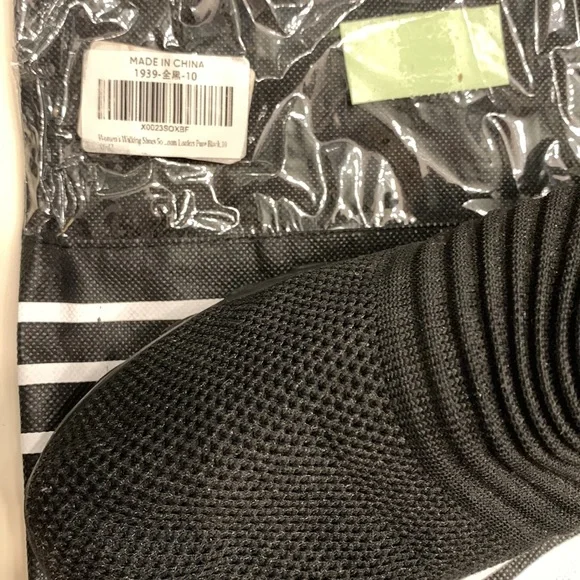 Slow Man Women’s walking shoes, athletic sock shoes, size 10, black - Picture 8 of 9